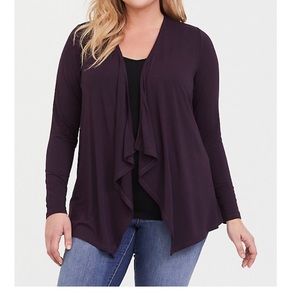 Super soft purple drape cardigan final price!!!